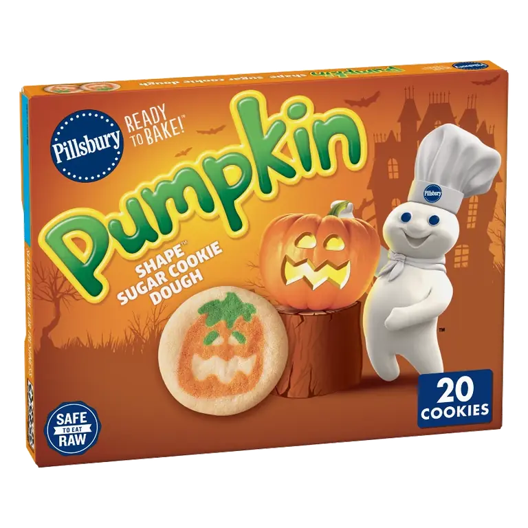 Ready to Bake! Pumpkin Shape Sugar Cookie Dough
