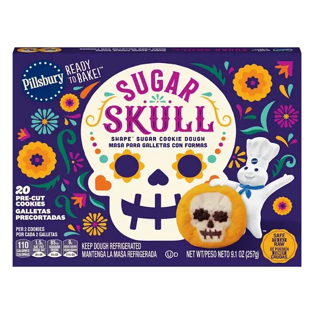 Ready to Bake! Skull Shape Sugar Cookie Dough