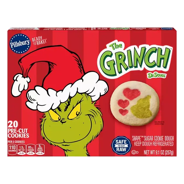 Ready to Bake! The Grinch Shape Sugar Cookie Dough