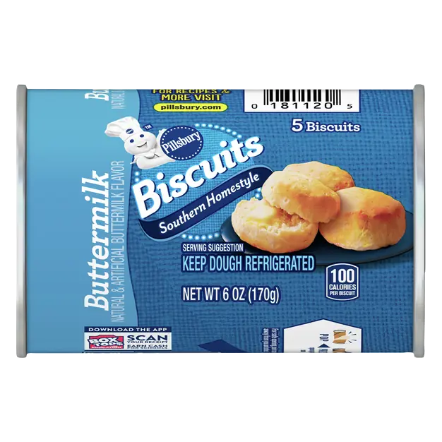 Southern Homestyle Buttermilk Biscuits - 5 ct
