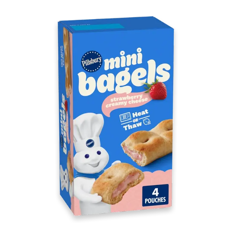 Strawberry Creamy Cheese Frozen Mini Bagels