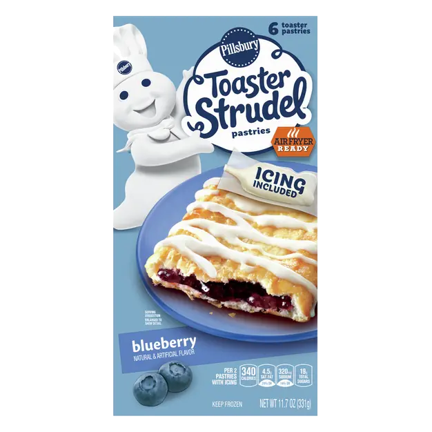 Pillsbury Blueberry Toaster Strudel Pastries - 6 ct