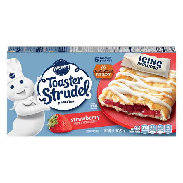 Pillsbury Strawberry Toaster Strudel Pastries - 6 ct