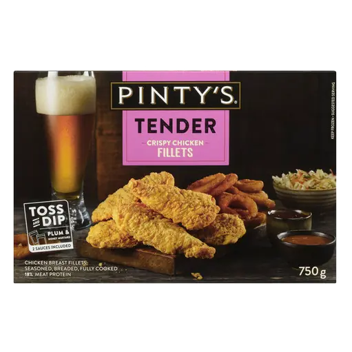 Breast Fillets Plum Seasoned Breaded Fully Cooked Chicken 750 g (frozen)