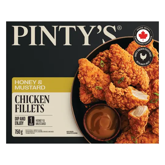 Frozen Chicken Fillets Honey & Mustard 750 g