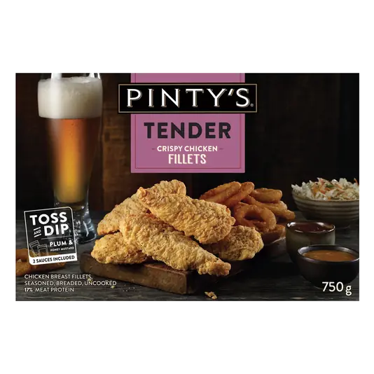 Frozen Crispy Chicken Fillets Tender 750 g