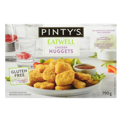 Pinty's Eatwell Frozen Chicken Nuggets 790 g