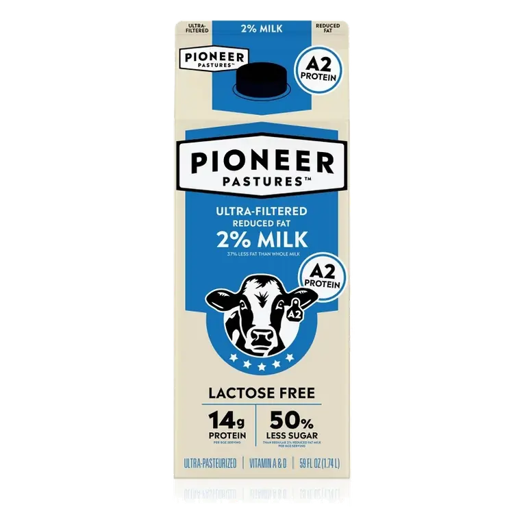 Pioneer Pastures Lactose Free A2 Milk, 59 fl oz