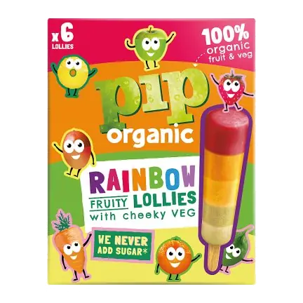 Rainbow Fruity Lollies