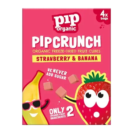 Strawberry & Banana Pipcrunch 4x6g