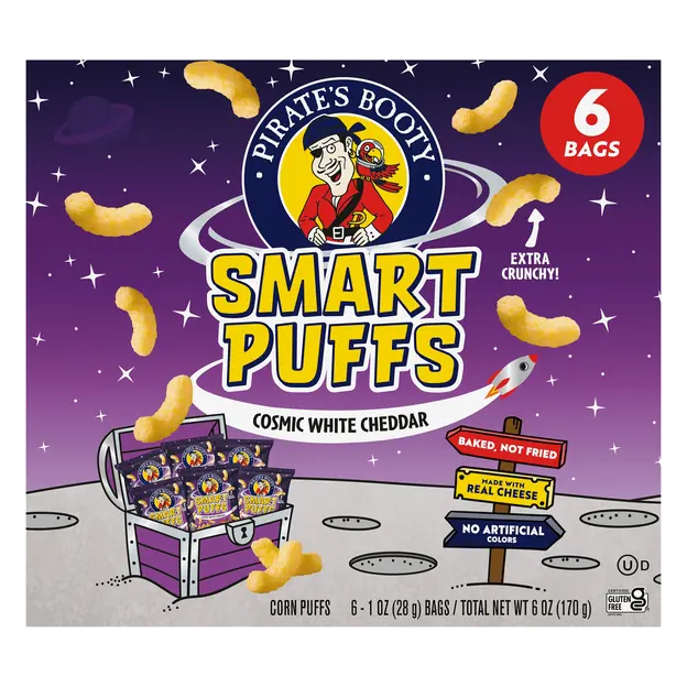 Cosmic White Cheddar Corn Smart Puffs - 6 ct