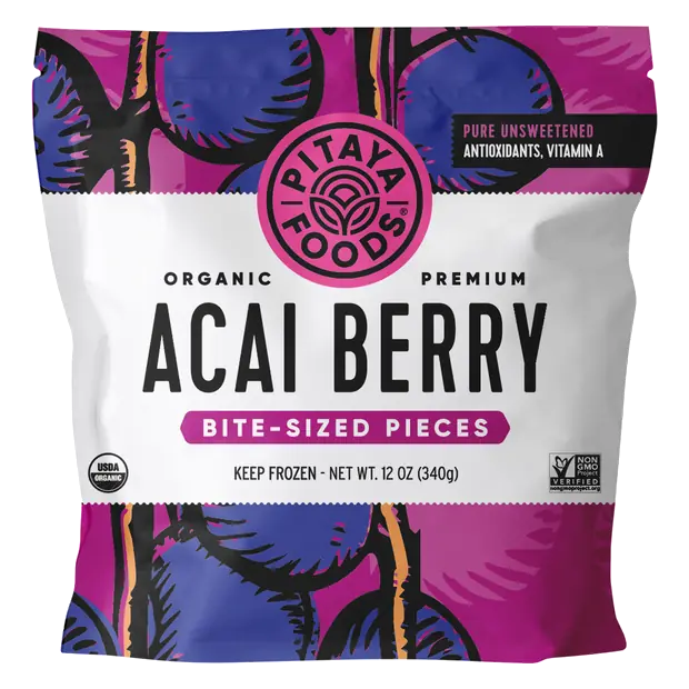 Organic Acai Berry Bite-Sized Pieces Frozen