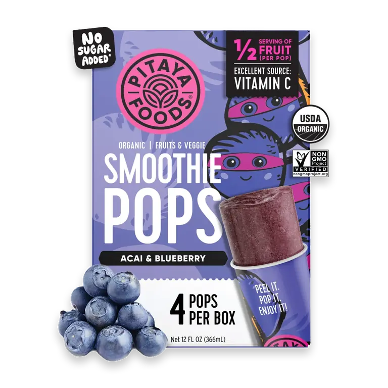 Organic Acai Berry & Blueberry Smoothie Pops