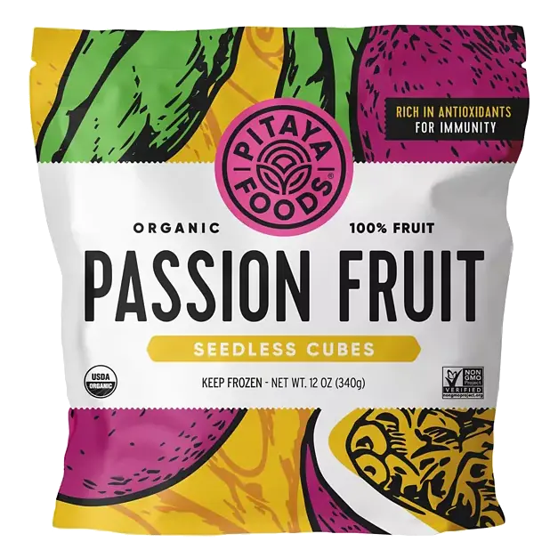 Organic Seedless Cubes Passion Fruit