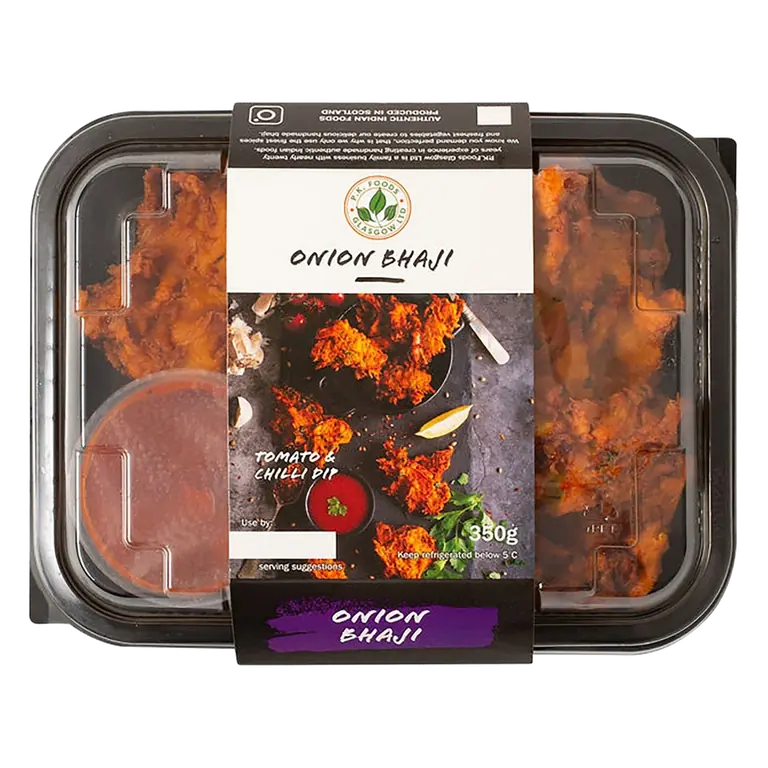 Onion Bhaji With Tomato And Chilli Dip 350g