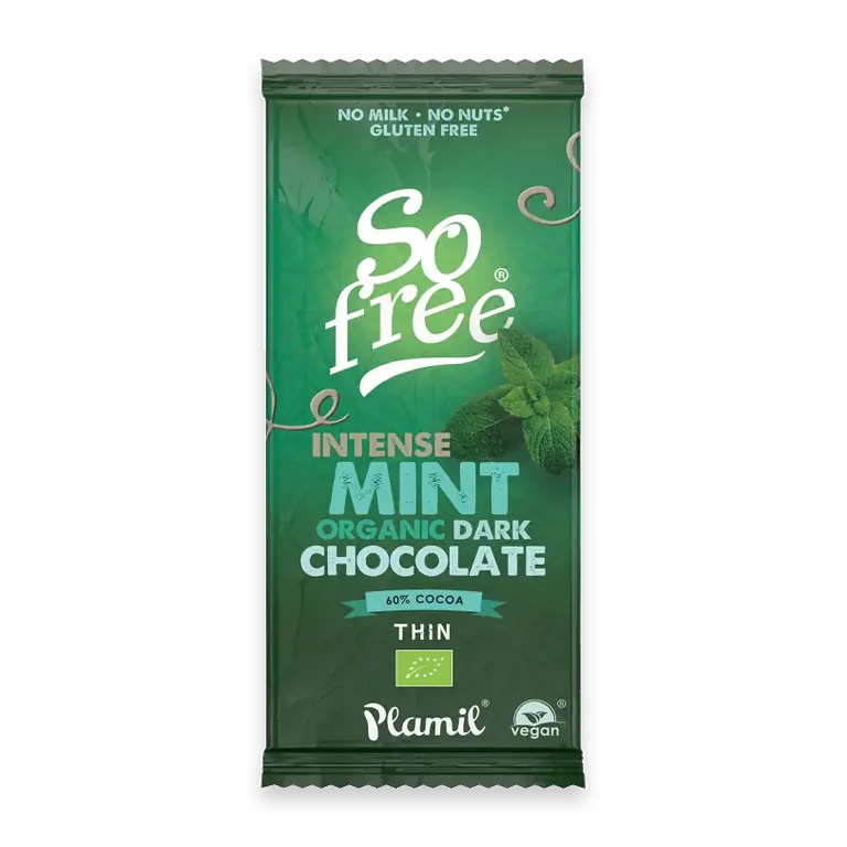 Mörk Choklad Mint Vegansk Ekologisk 80g
