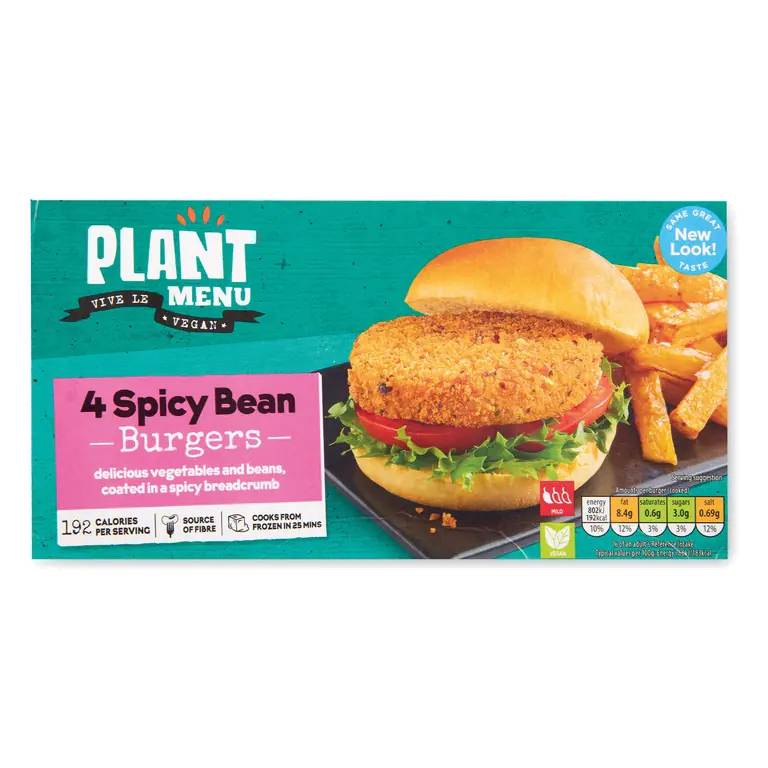 Spicy Bean Burgers 4 Pack