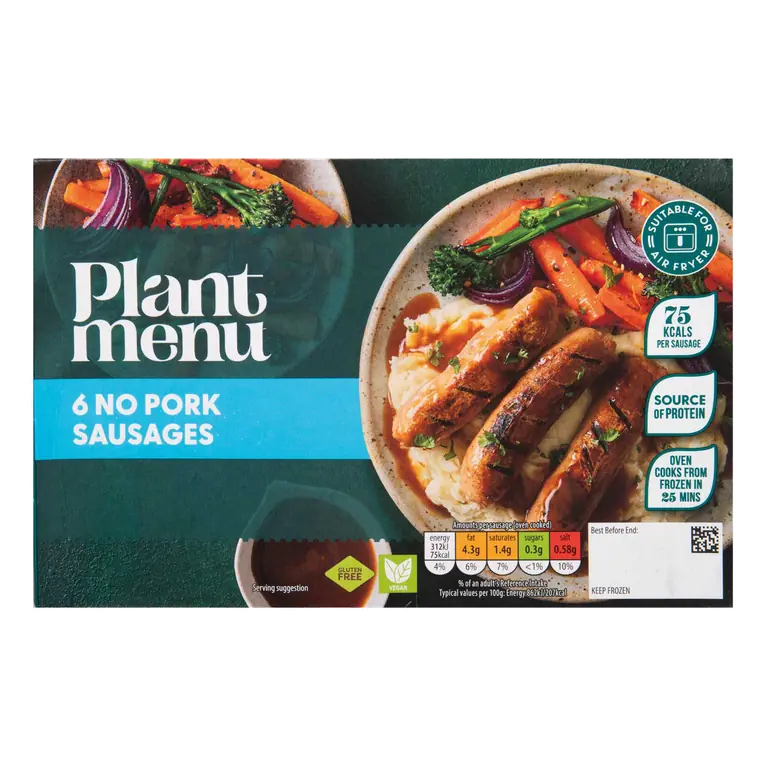Ultimate No Pork Sausages 6 Pack