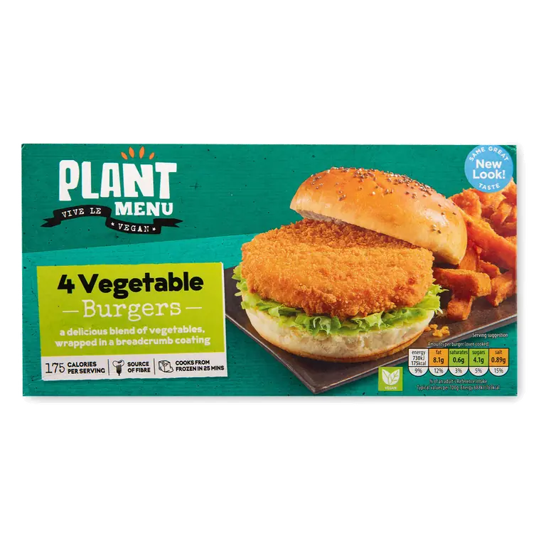 Vegetable Burgers 4 Pack
