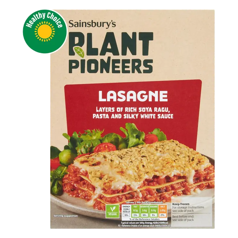 Plant Pioneers Vegan Meat Free Lasagne 400g