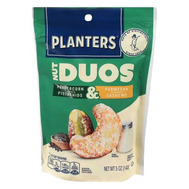 Nut Duos Peppercorn Pistachios & Parmesan Cashews