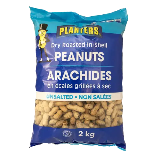 Dry Roasted In-Shell Peanuts Unsalted 2 kg