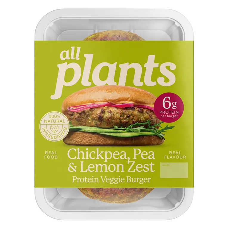 Chickpea, Pea & Lemon Zest Protein Veggie Burger 180g