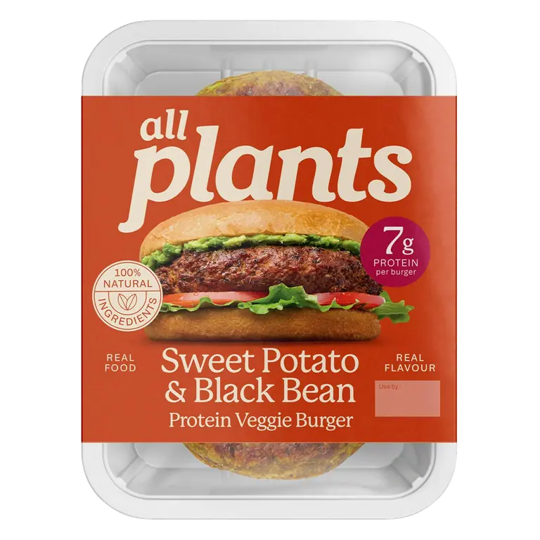 Sweet Potato, Black Bean & Chipotle Protein Veggie Burger 180g