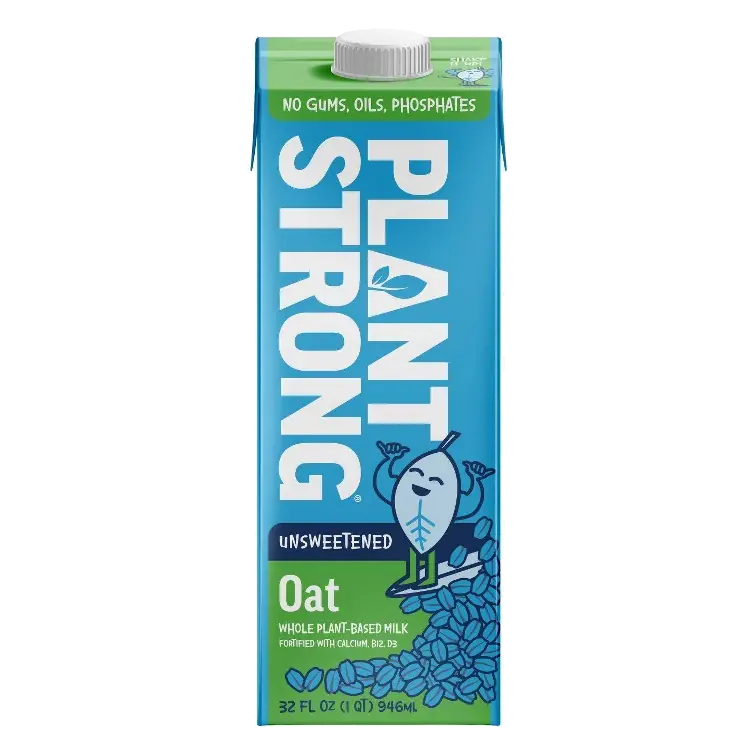 Plantstrong Unsweetened Oat Milk, 32oz