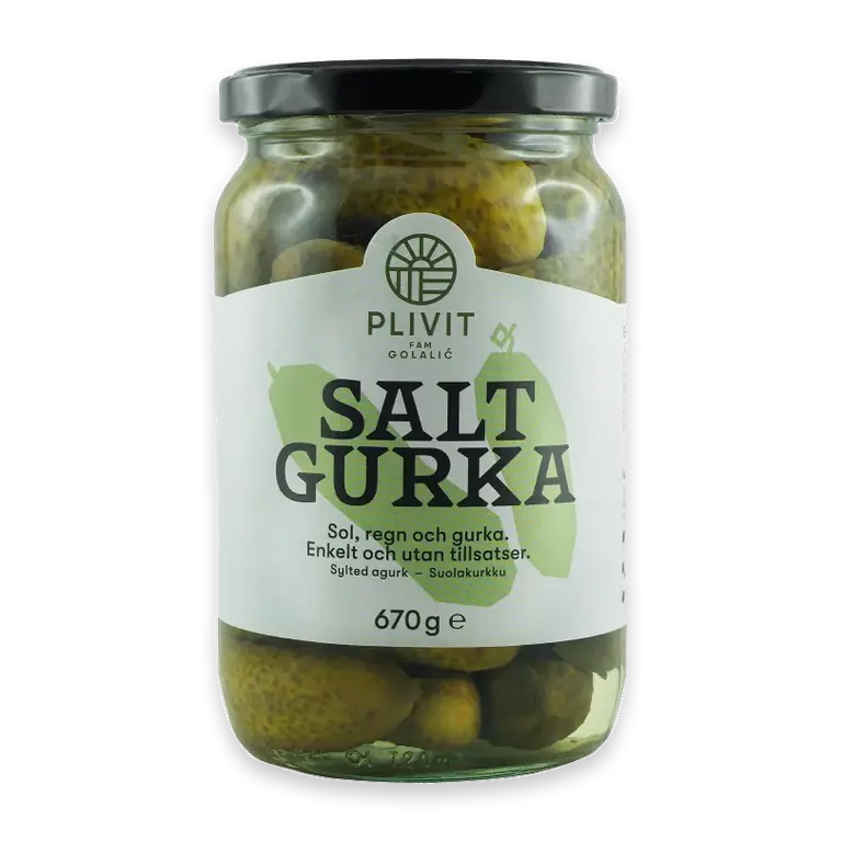 Saltgurka 670g Plivit Trade