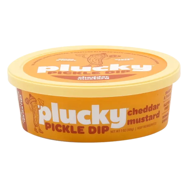 Plucky Gluten Free Cheddar + Mustard Pickle Dip