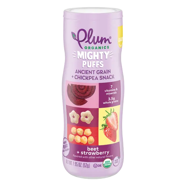 Mighty Puffs Beet + Strawberry Grain & Chickpea Snack