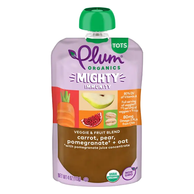 Tots Mighty Immunity Carrot Pear Pomegranate + Oat