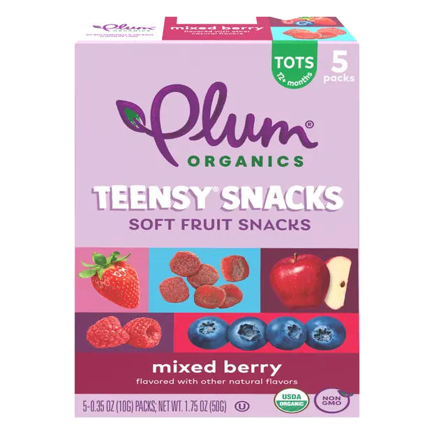 Tots Teensy Berry Fruit Snacks - 5 ct