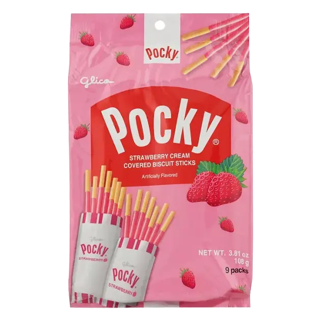 Biscuit Sticks, Covered, Strawberry Cream