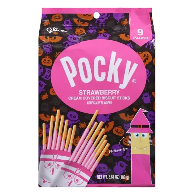Biscuit Sticks, Cream Covered, Strawberry