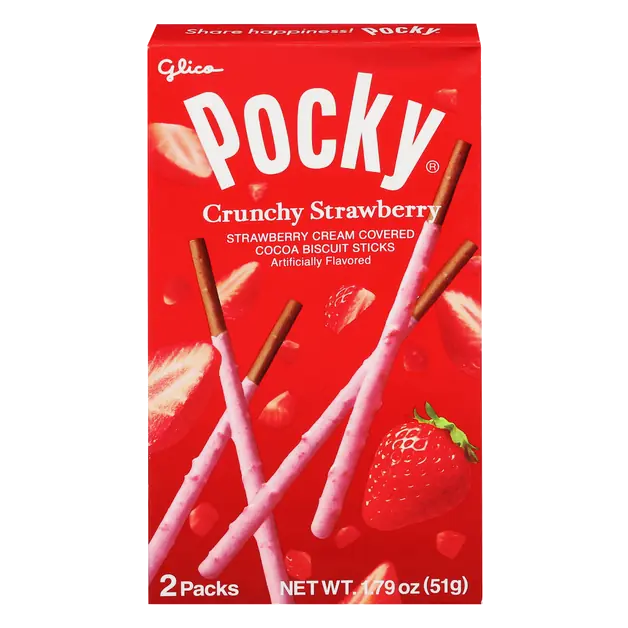 Crunchy Strawberry Biscuit Sticks - 2 ct