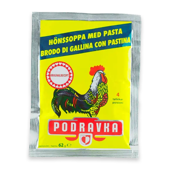 Hönssoppa med Pasta Pulver/4 Port