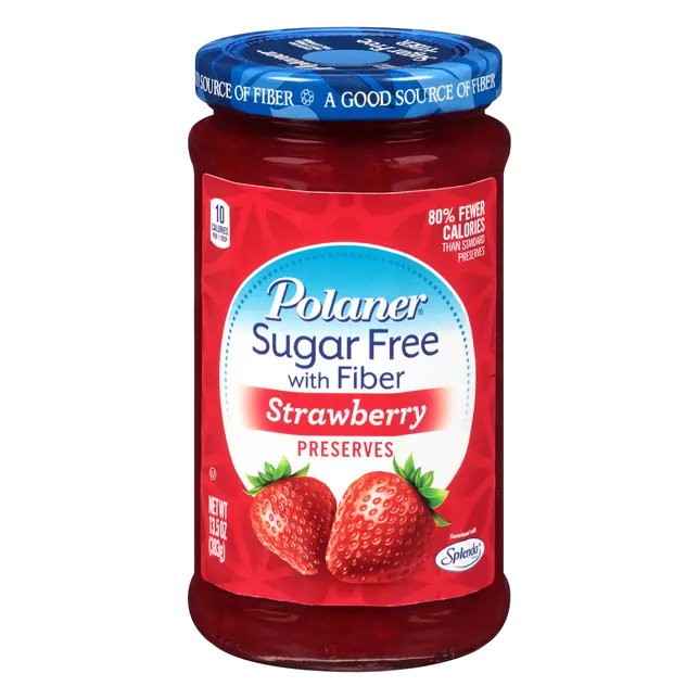 Sugar Free Strawberry Preserves with Fiber