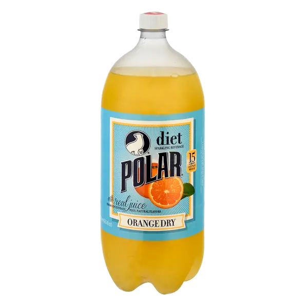 Diet Orange Dry Sparkling Beverage Soda