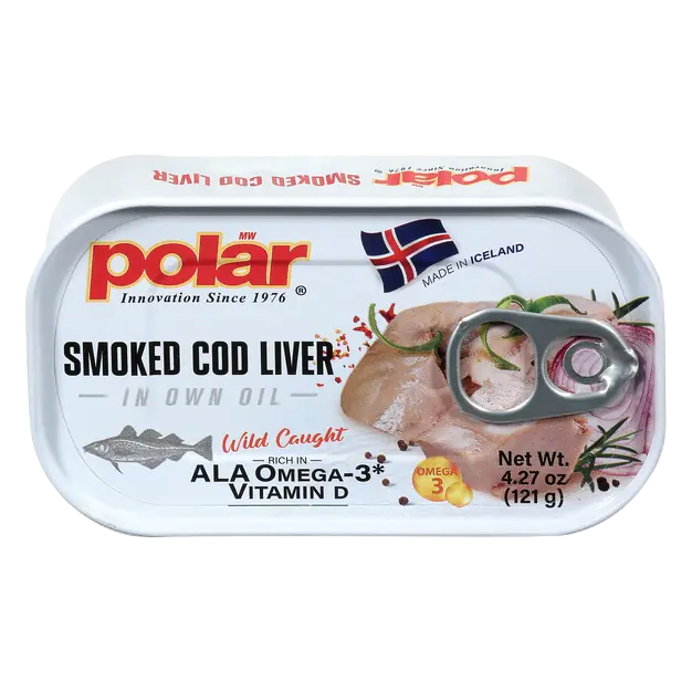 Polar Wild Caught Smoked Cod Liver in Own Oil
