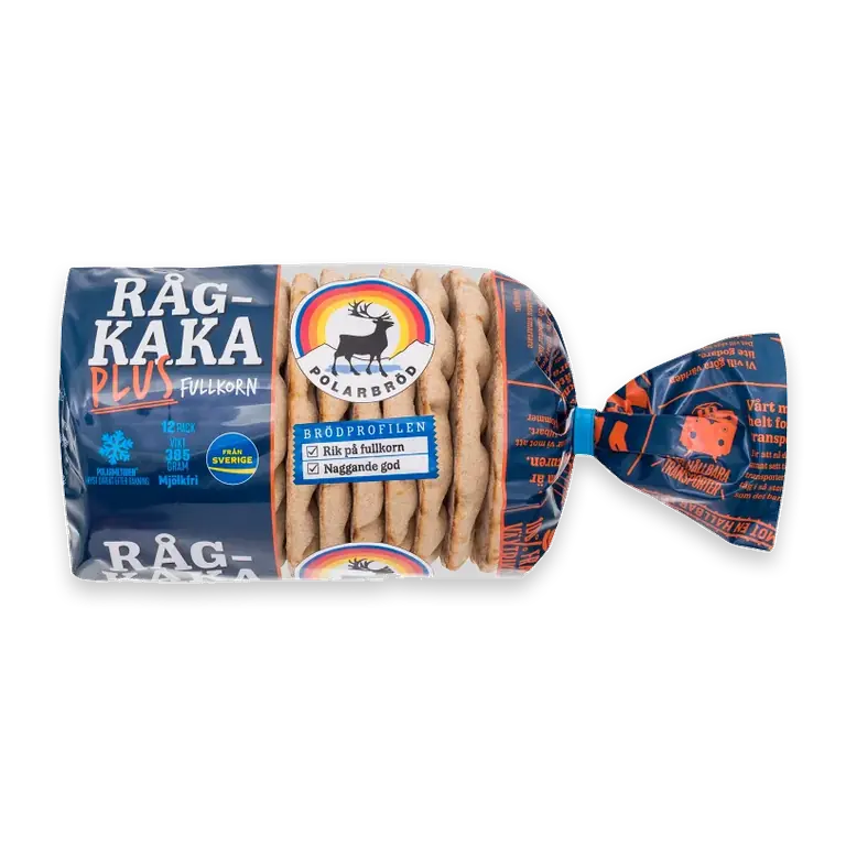 Rågkaka Plus fullkorn 12-p 385g