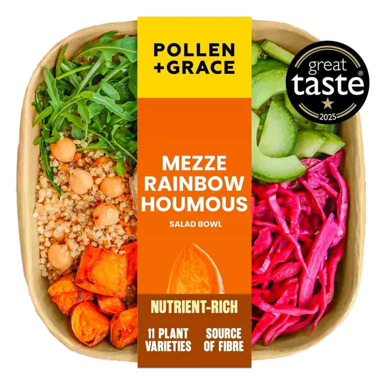 275g Mezze Houmous + Rainbow Veg Grain Bowl