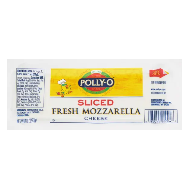 Fresh Mozzarella Cheese Log Pre-Sliced