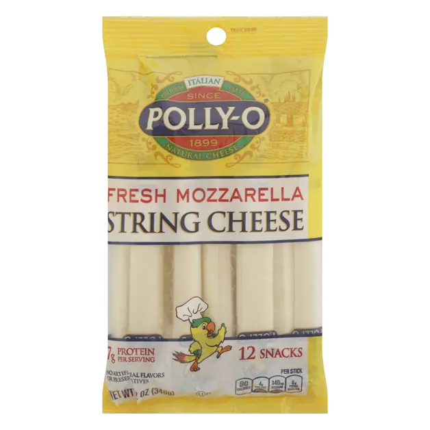 Fresh Mozzarella String Cheese - 12 ct