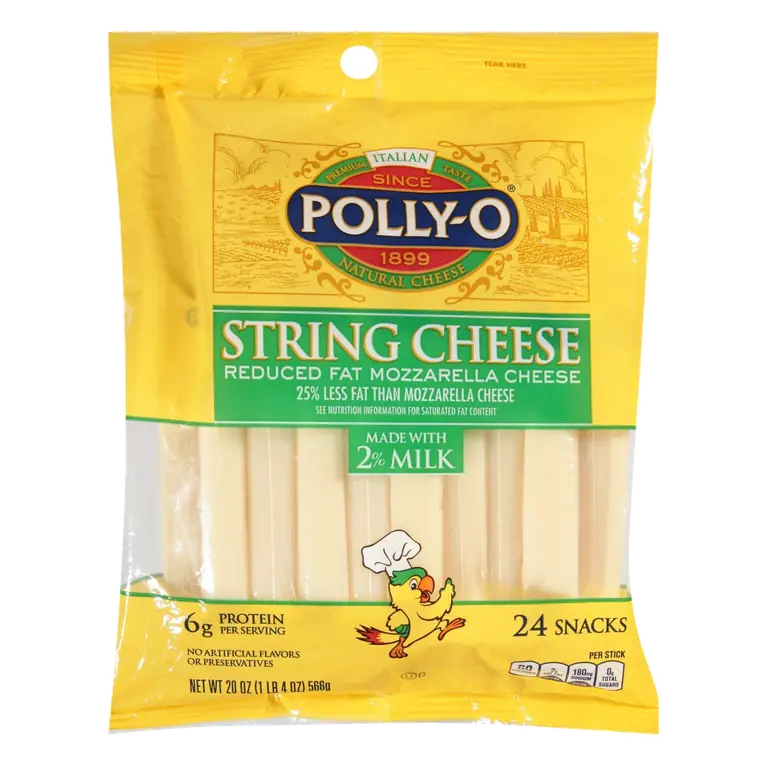 Reduced Fat Mozzarella Natural String Cheese