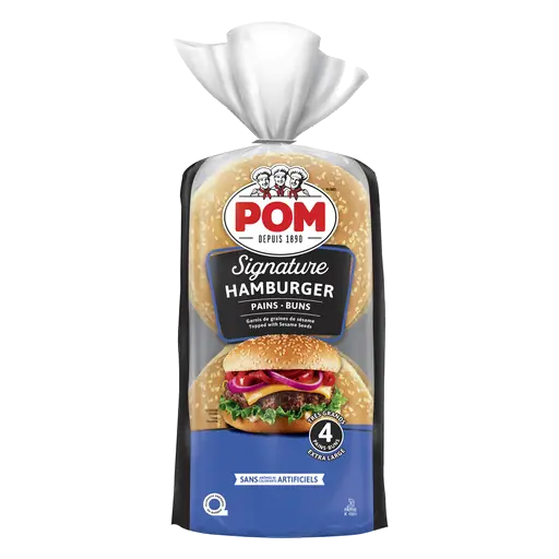 Sesame Hamburger Buns 4 Count