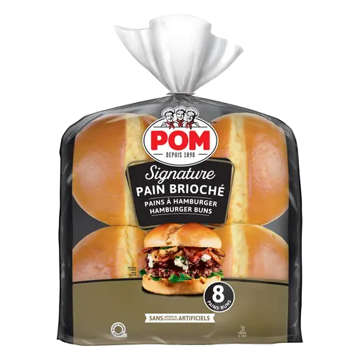 Signature Hamburger Buns Brioche 8 Count