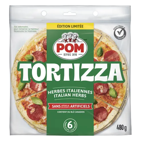 Tortizza Flat Bread Italian Herbs 480 g