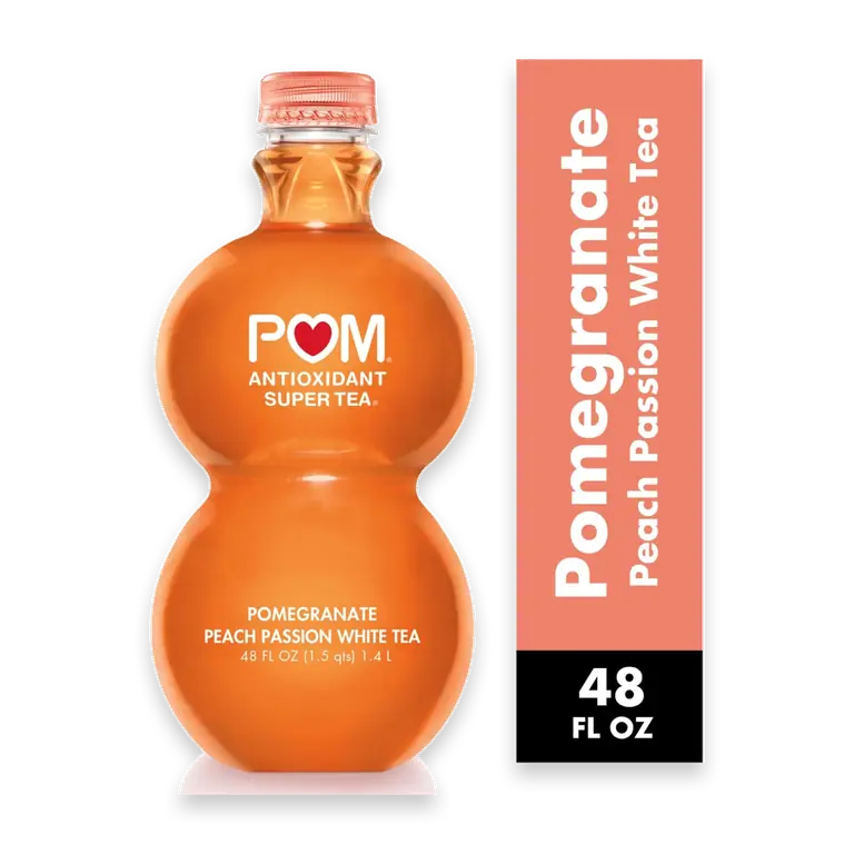 Antioxidant Super Tea, Pomegranate Peach Passion White Tea, 48 fl oz